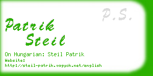 patrik steil business card